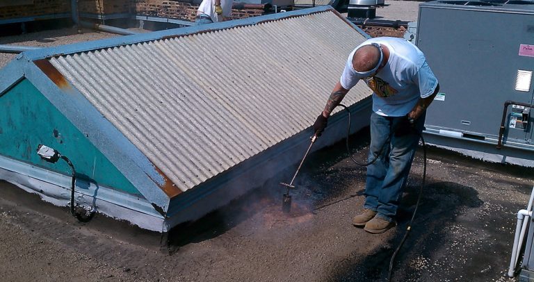 Carmichael's Restaurant flat-roof job